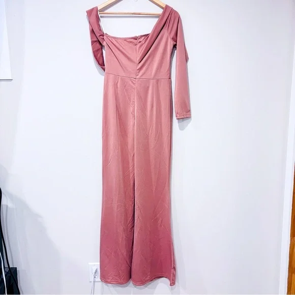SHEIN Pink one-sleeve‎ jumpsuit - Picture 7 of 7